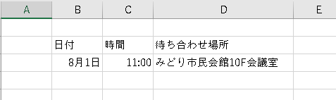 長い文字列をセル内で改行しよう！手順2