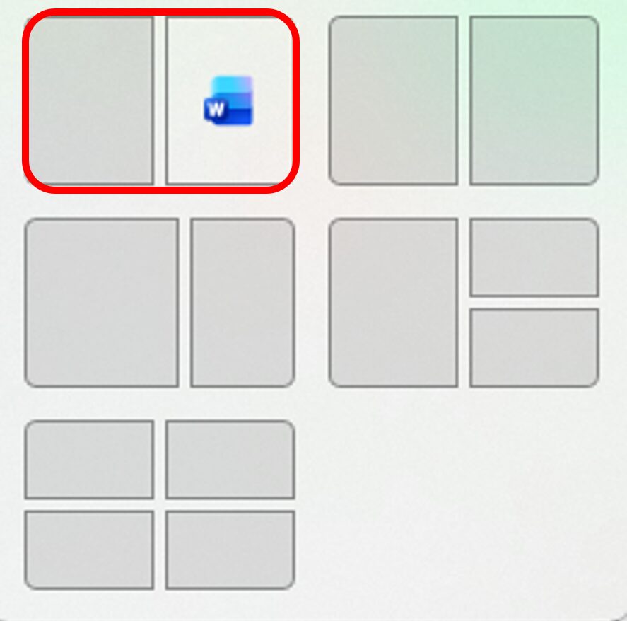 スナップレイアウトの中身